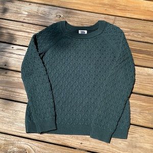 Old Navy Green Honeycomb Sweater Medium